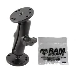 RAM MOUNTS 1" Ball Mount with Round Base and Mounting Hardware for Garmin Displays