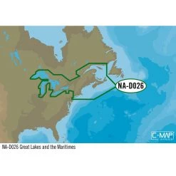 NA-D026 Great Lakes Northeast Coast and Approaches C-MAP 4D Chart microSD/SD Card
