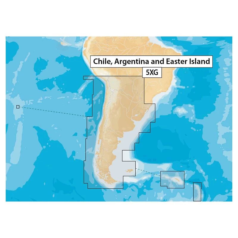 NAVIONICS MSD/NAV+5XG Chile, Argentina, Easter Island
