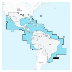 Navionics+ SA004L Mexico, Caribbean to Brazil, Electronic Chart