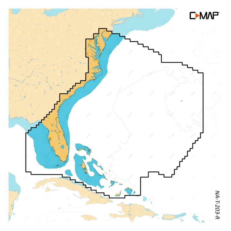 C-MAP REVEAL X, Chesapeake Bay, Bahamas Electronic Chart