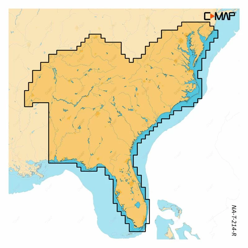 C-MAP REVEAL X, US Lakes Southeast Electronic Chart