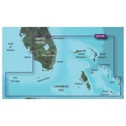 GARMIN VUS010R Southeast Florida BlueChart g3 Vision microSD/SD Card