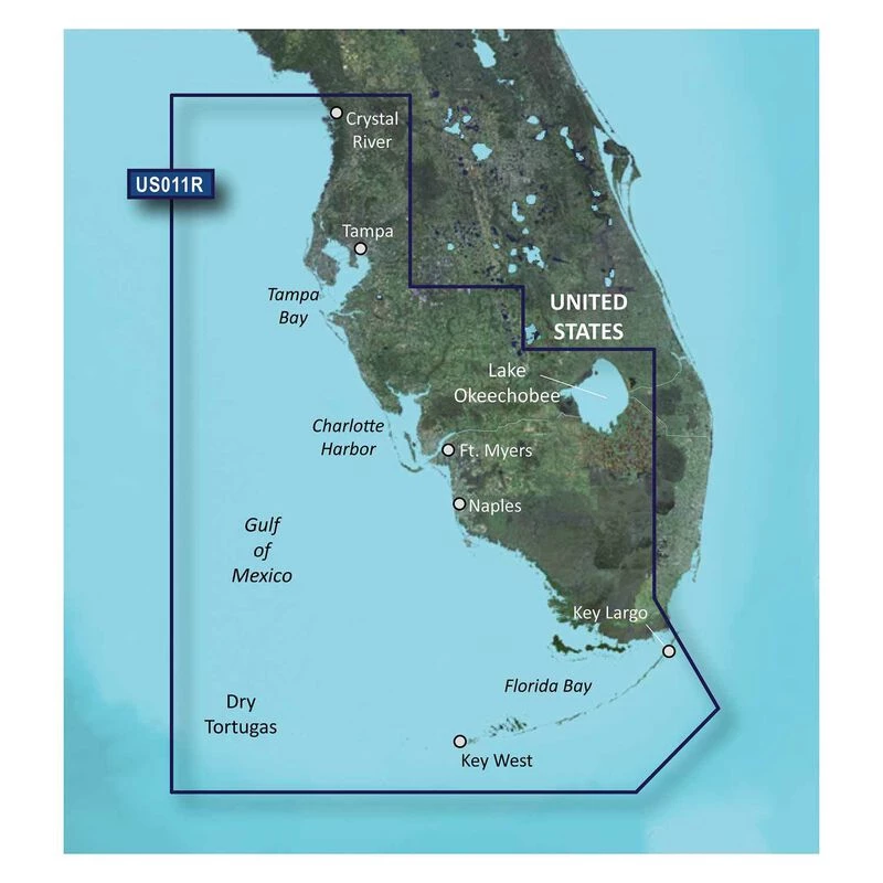 GARMIN VUS011R Southwest Florida BlueChart g3 Vision microSD/SD Card